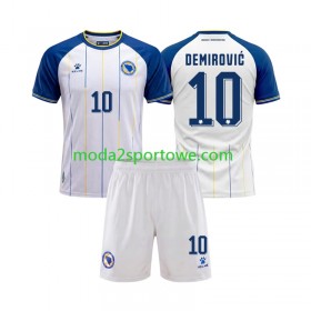 Koszulka Bośnia i Hercegowina Ermedin Demirovic 10 Dziecięcy Wyjazdowe Stroje Piłkarskie World Cup 2026 Krótki Rękaw